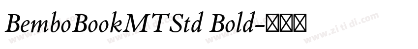 BemboBookMTStd Bold字体转换